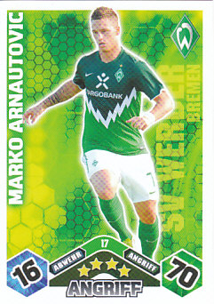 Marko Arnautovic Werder Bremen 2010/11 Topps MA Bundesliga #17
